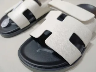 Sandalias Hermes Blancas y Negras