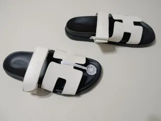 Sandalias Hermes Blancas y Negras