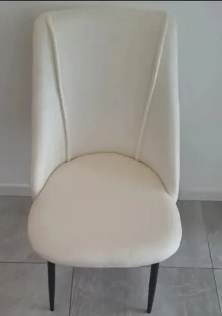 Set 2 sedie bianche moderne