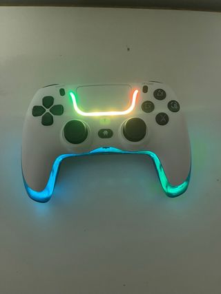 Controller PS4/PS5 o PC Bianco con Luci LED