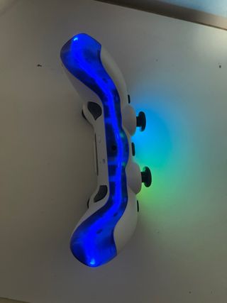 Controller PS4/PS5 o PC Bianco con Luci LED