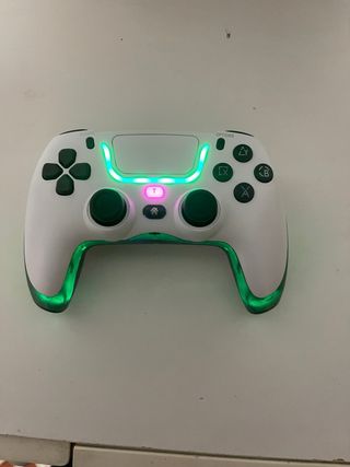 Controller PS4/PS5 o PC Bianco con Luci LED