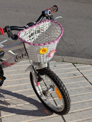 Bicicleta infantil 14''Orbea Jasmine)blanca y rosa