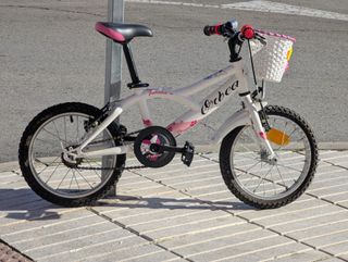 Bicicleta infantil 14''Orbea Jasmine)blanca y rosa