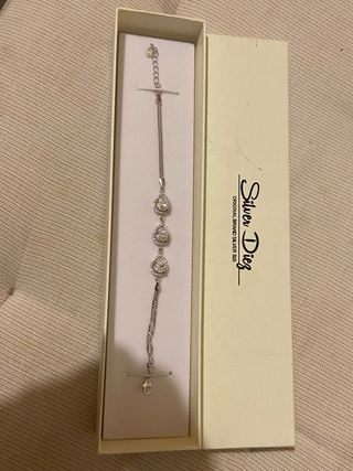 Pulsera Diez 925 Plata con Cristales