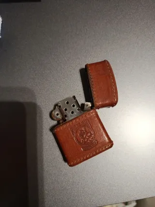Funda cuero Zippo Mechero Marrón