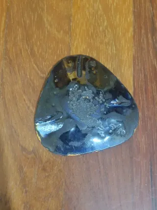 Prato esmaltado sobre cobre