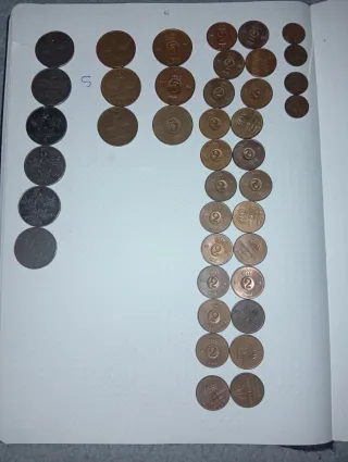Lote monedas Suecia 5, 2 y 1 coronas