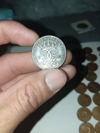 Lote monedas Suecia 5, 2 y 1 coronas