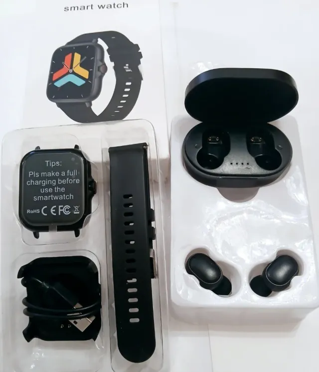 Pack Smartwatch y Auriculares Bluetooth