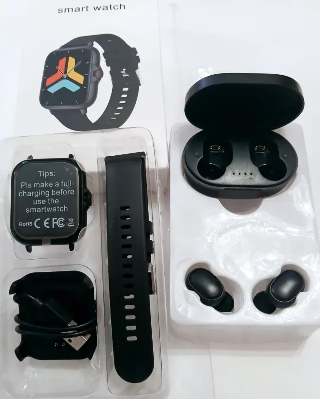 Pack Smartwatch y Auriculares Bluetooth
