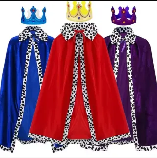 Disfraz Reyes Magos de adultos: Capas y coronas