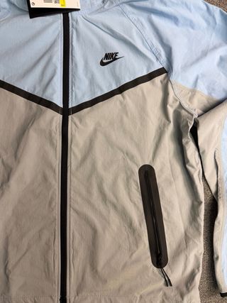 Chaqueta Nike Tech Fleece Azul y Gris