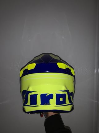 Casco Airoh Azul y Amarillo