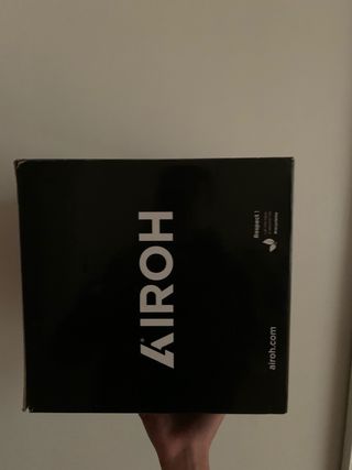 Casco Airoh Azul y Amarillo