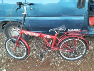 Bicicleta plegable roja YOGOICE