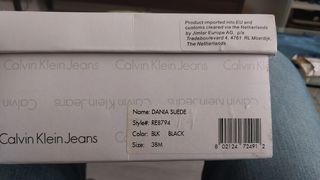 Scarpe Calvin Klein Jeans n.38 camoscio nere