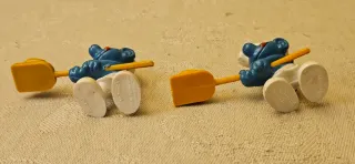 Coppia Puffi Pejo/Schleich con palette