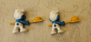 Coppia Puffi Pejo/Schleich con palette