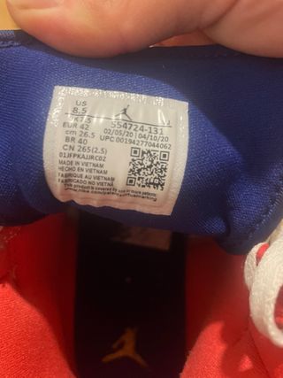 Jordan 1 Mid Azul Blanco Amarillo Rojo