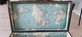 Maleta de mimbre y metal BECARA