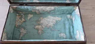 Maleta de mimbre y metal BECARA