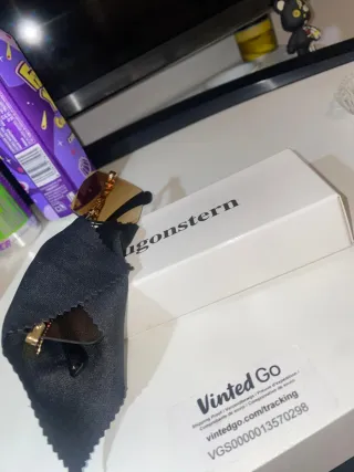 Gafas de sol sin montura doradas