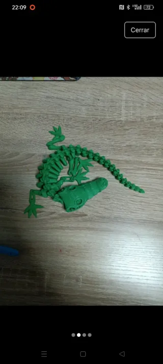 Esqueleto Cocodrilo Flexi Verde