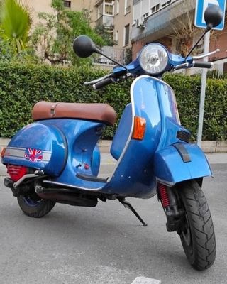Vespa PX125 Azul Racing