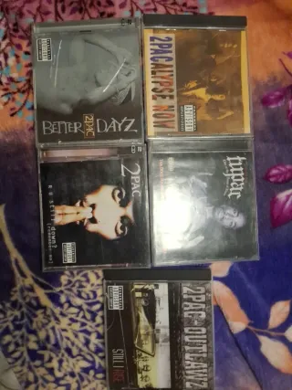 Lote 5 CDs Rap 2Pac