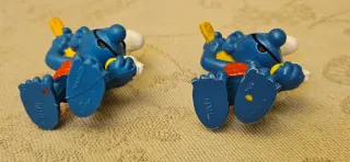 Coppia puffi Pejo/Schleich con varianti di colore