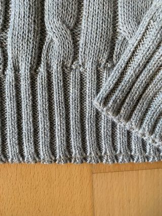 Jersey Polo Ralph Lauren gris cuello pico Talla S