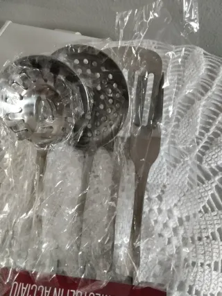 Set Utensili Cucina Acciaio Inox