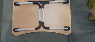 Mesa plegable escritorio madera y plástico