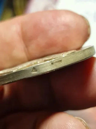 Medaglia bronzo placcata argento cavaliere