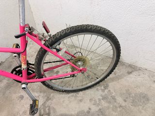 Bicicleta Montaña Niña/Mujer Rosa y Blanca