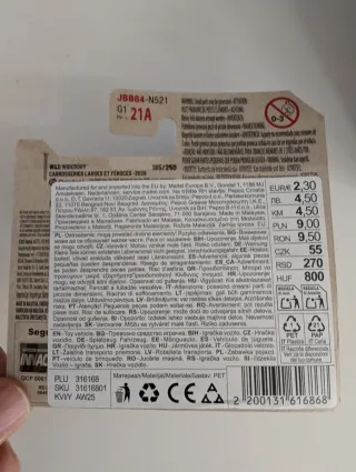 Hot Wheels BMW 635 CSI 185/250