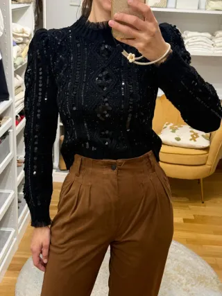 Jersey Zara lentejuelas S