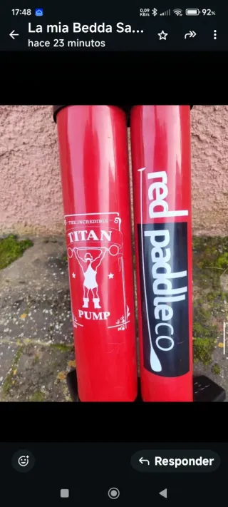 Inflador SUP y Kite Rojo