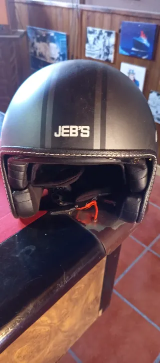 Casco Jet Negro Estrella JEB'S