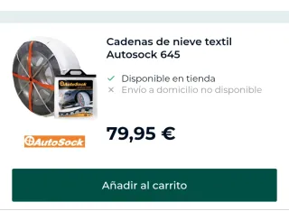 Cadenas de nieve textiles AutoSock 665