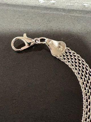 Bracciale maglia intrecciata argento