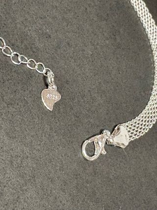 Bracciale maglia intrecciata argento