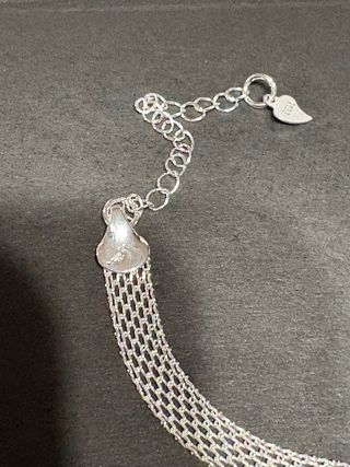 Bracciale maglia intrecciata argento