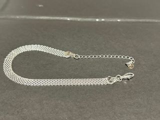 Bracciale maglia intrecciata argento