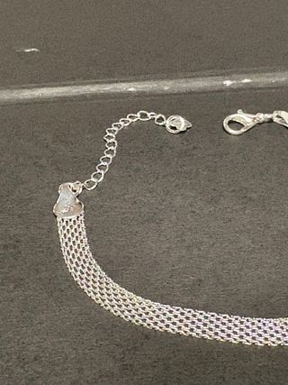 Bracciale maglia intrecciata argento