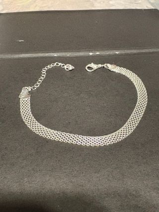 Bracciale maglia intrecciata argento
