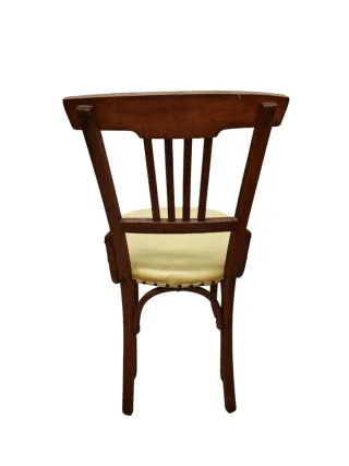 Silla antigua madera y cuero