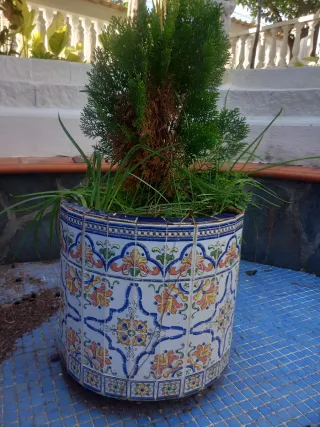 2 Macetas Cerámica Valenciana