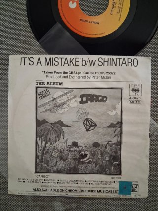 Men At Work lote 2 singles vinilo